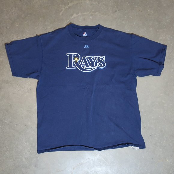 Majestic Other - Tampa Bay Rays. Majestic. Men's X-Large. T-Shirt. Navy.